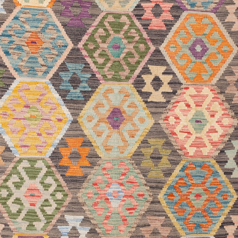 Kelim Teppich - Splash - 237 x 185 cm - bunt