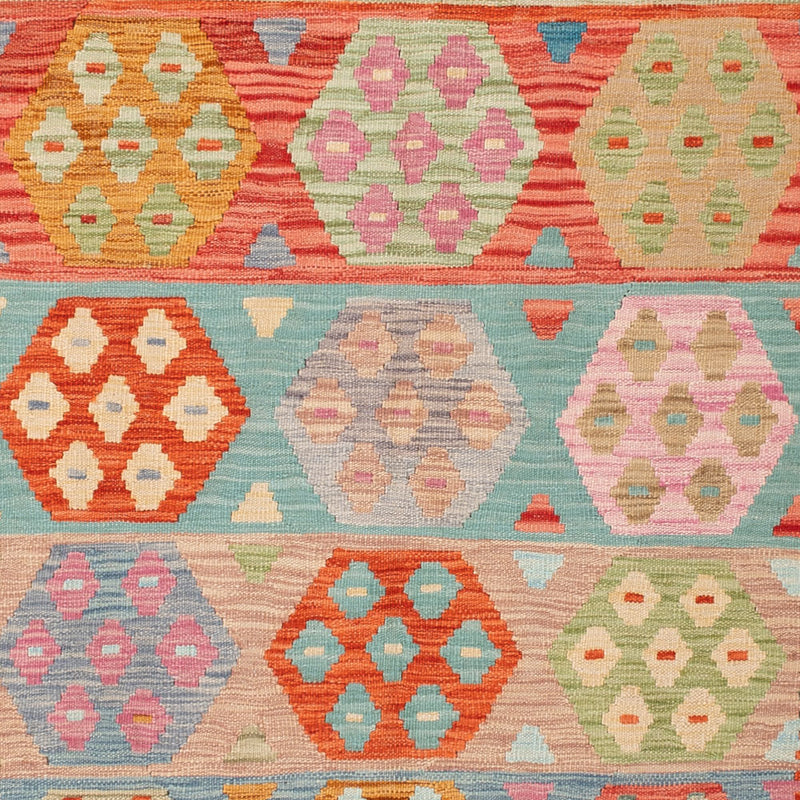 Kelim Teppich - Splash - 243 x 172 cm - bunt