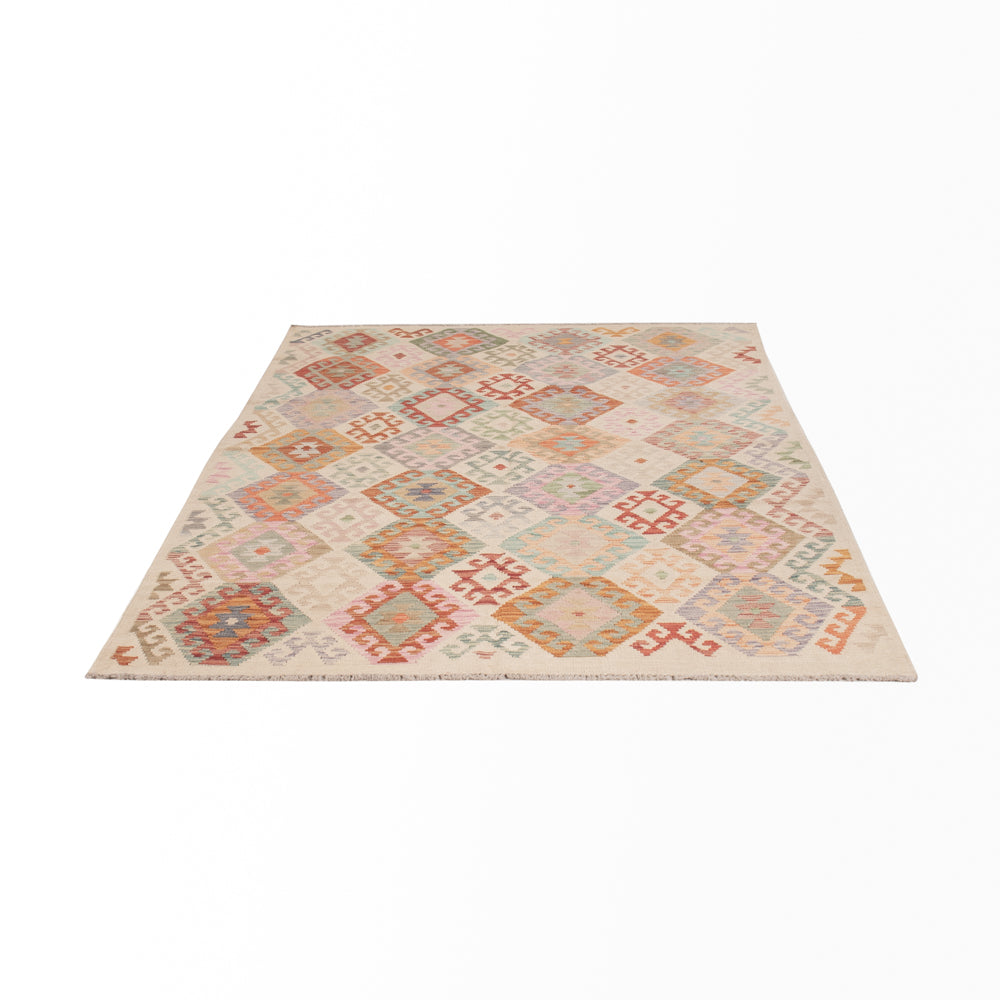 Kelim Teppich - Splash - 244 x 171 cm - bunt