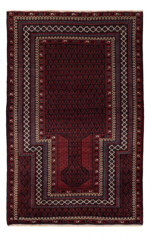 Belutsch Teppich - 154 x 95 cm - rot