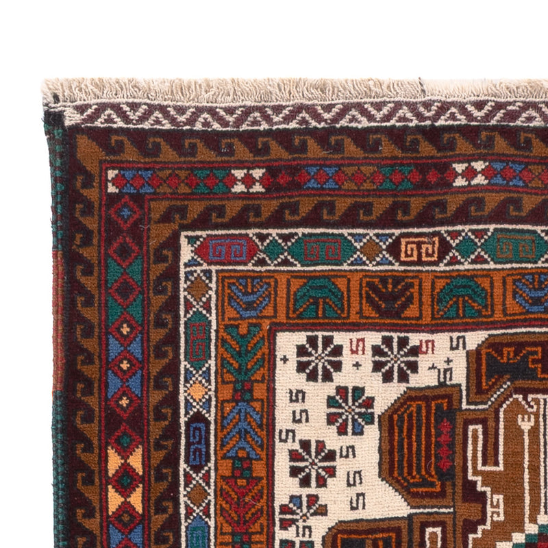 Dywan beludżycki - 140 x 90 cm - kremowy