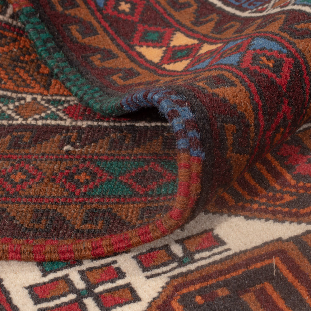 Dywan beludżycki - 140 x 90 cm - kremowy