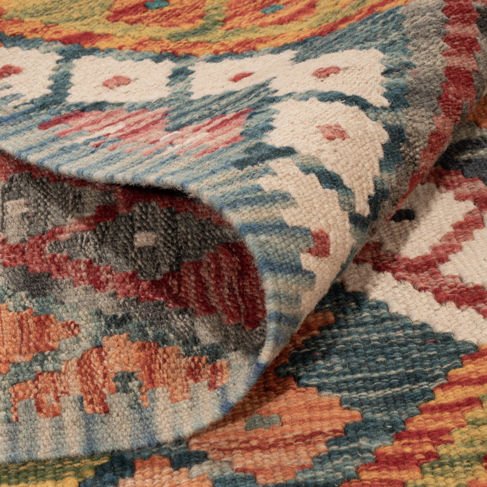 Kelim Teppich - Splash - 236 x 193 cm - bunt