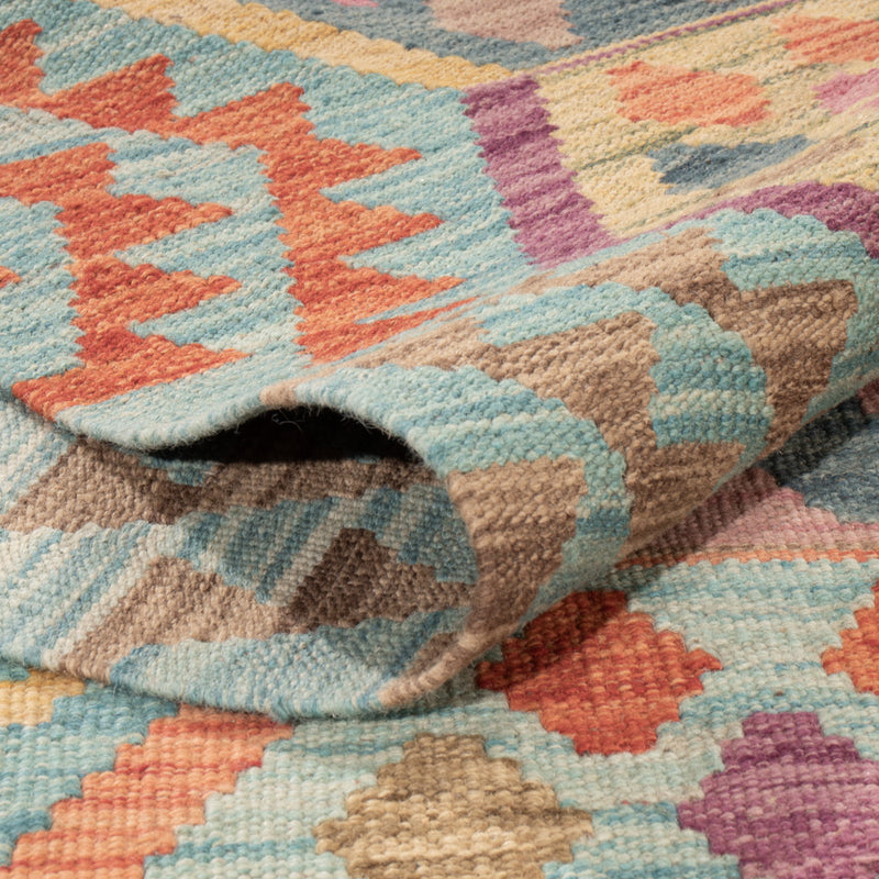 Kelim Teppich - Splash - 251 x 182 cm - bunt