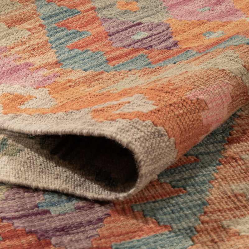 Kelim Teppich - Splash - 203 x 153 cm - bunt