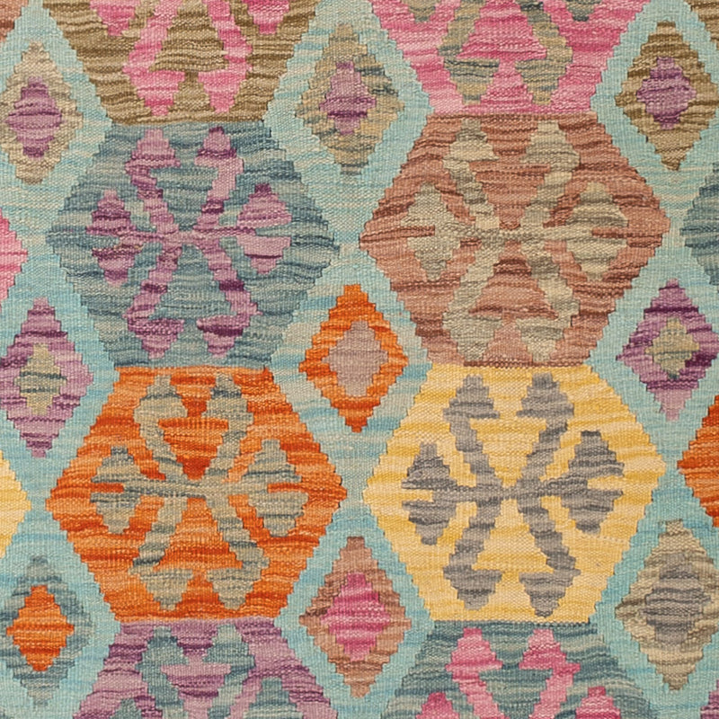 Kelim Teppich - Splash - 205 x 156 cm - bunt