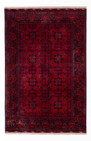 Afghan Teppich - Royal - 150 x 98 cm - rot