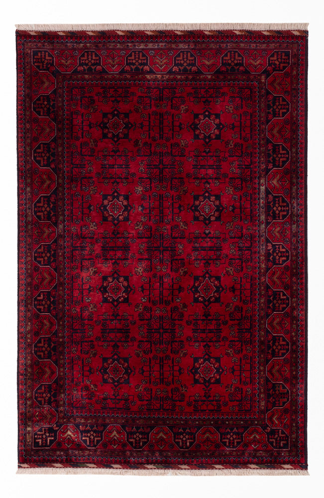 Afghan Teppich - Royal - 150 x 98 cm - rot