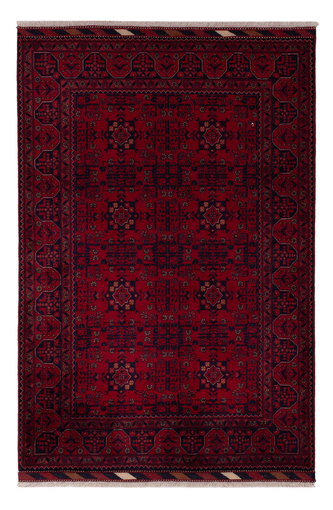 Afghan Teppich - Royal - 150 x 102 cm - rot