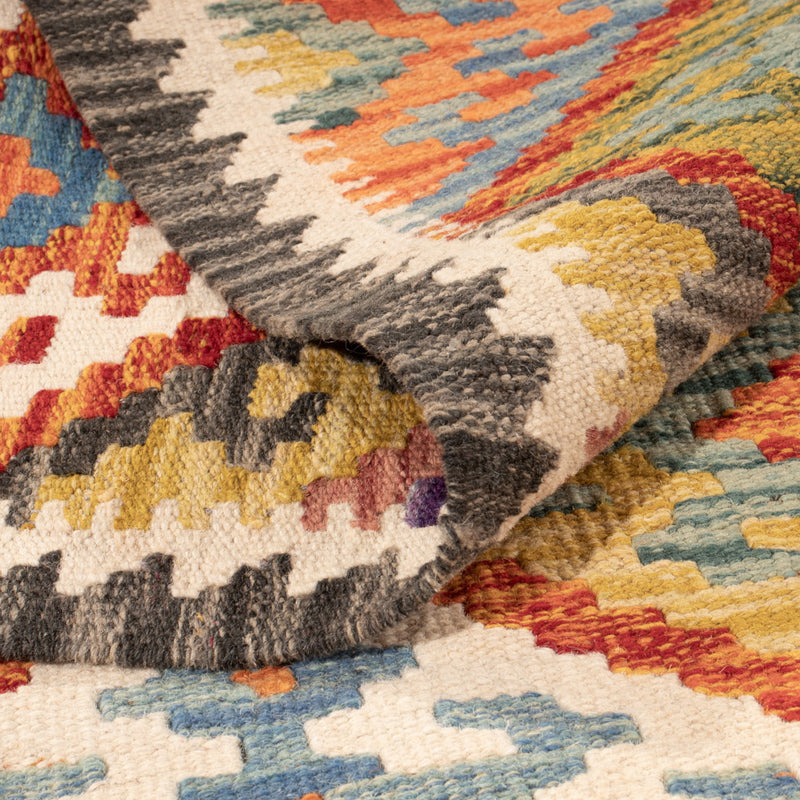 Kelim Teppich - Splash - 150 x 104 cm - bunt