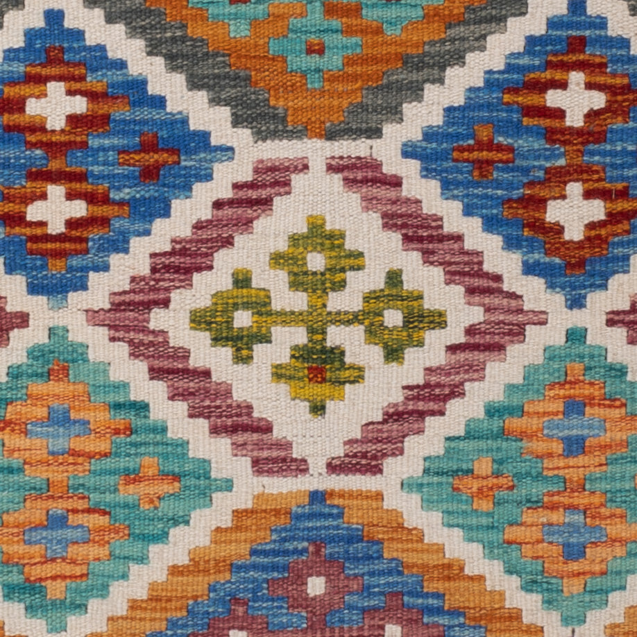 Kelim Teppich - Splash - 146 x 95 cm - bunt