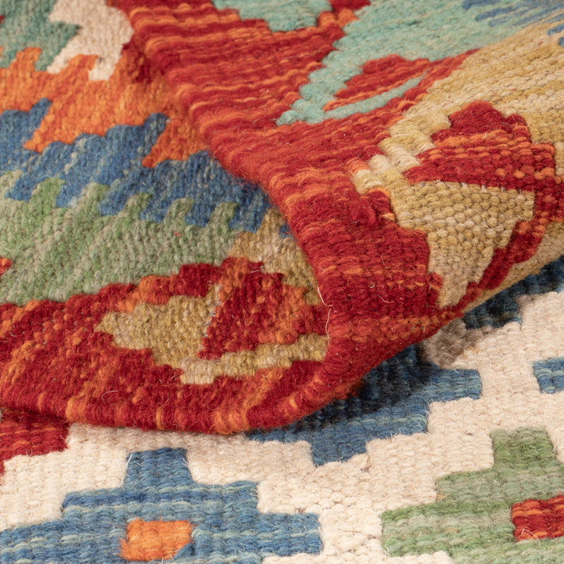 Kelim Teppich - Splash - 142 x 87 cm - bunt