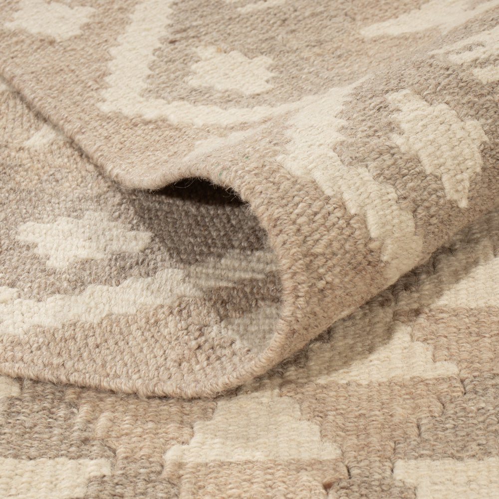 Kelim Teppich - Splash - 191 x 152 cm - natur