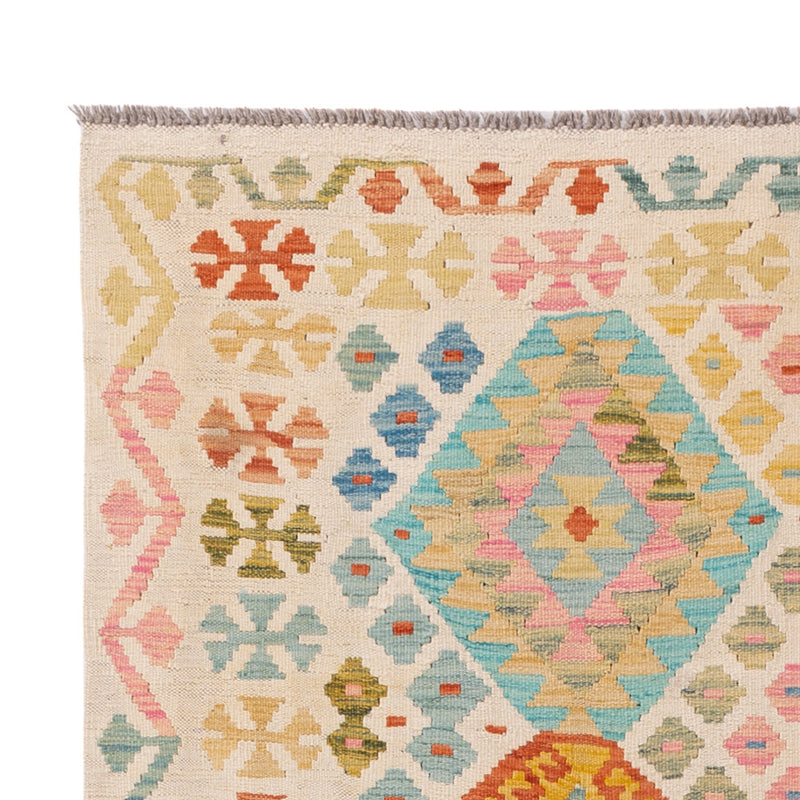 Kelim Teppich - Splash - 208 x 145 cm - bunt