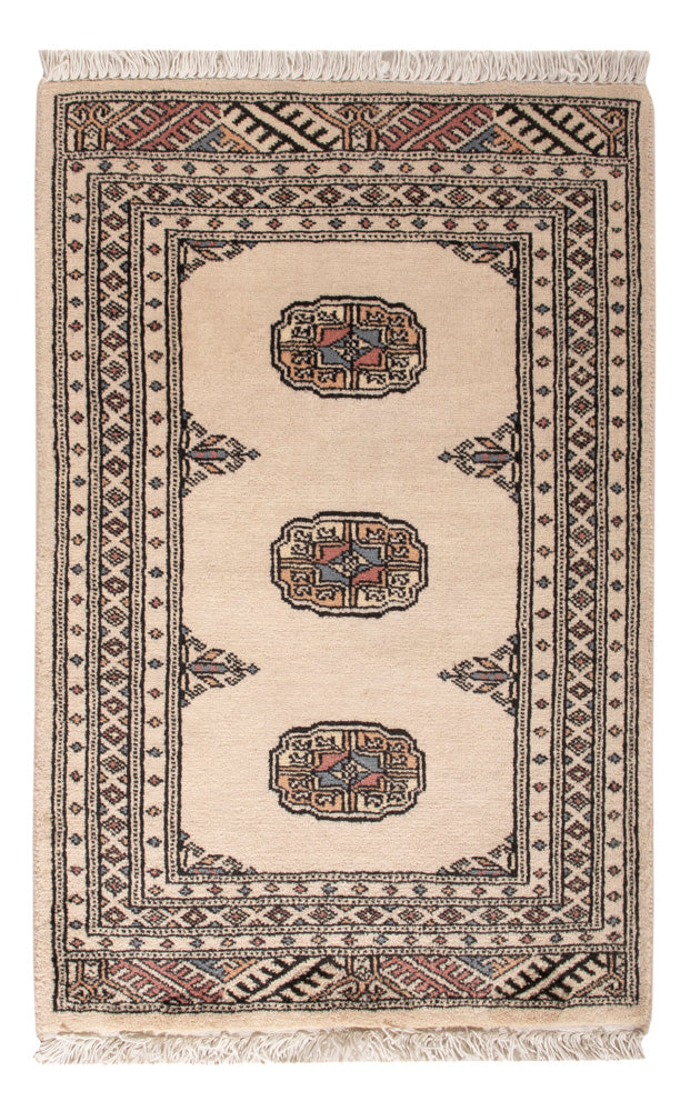 Pakistan Teppich - 92 x 63 cm - creme