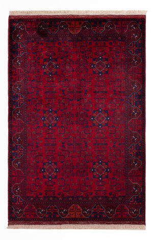 Afghan Teppich - Royal - 150 x 101 cm - rot