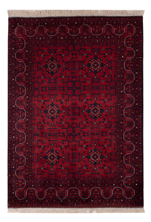 Afghan Teppich - Royal - 141 x 99 cm - rot