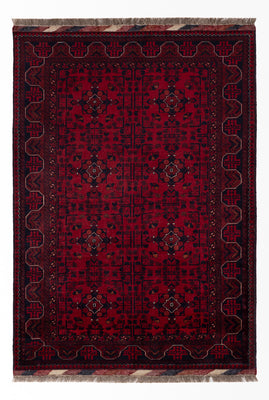 Afghan Teppich - Royal - 146 x 102 cm - rot