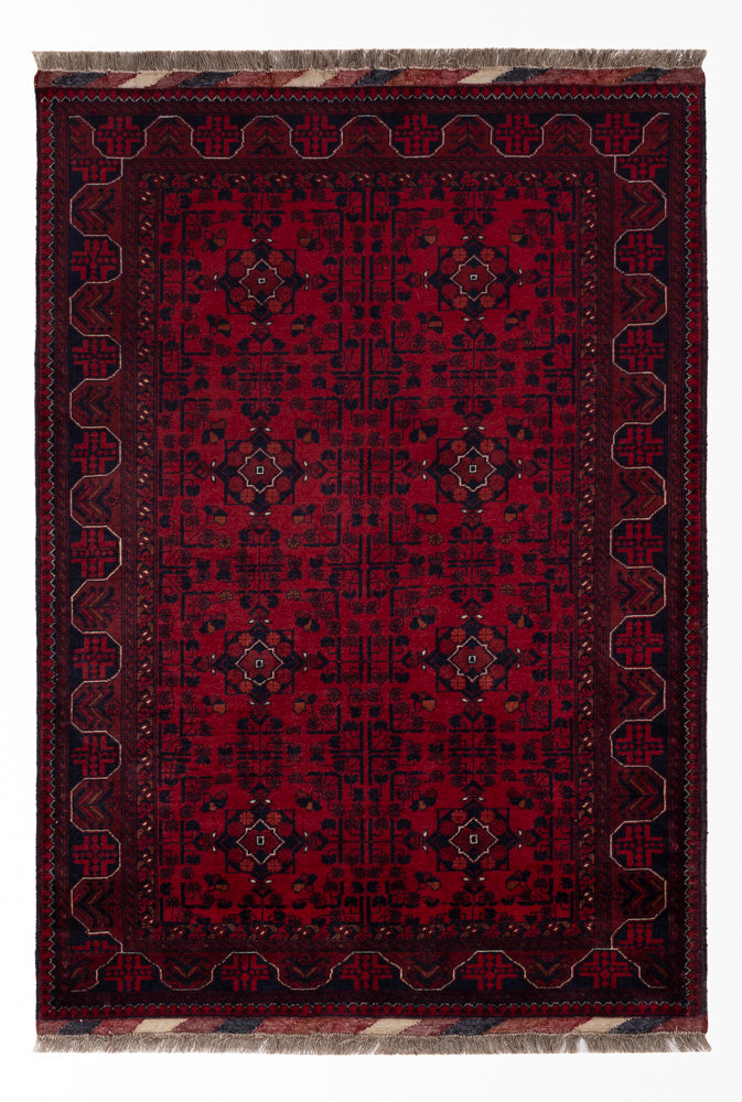 Afghan Teppich - Royal - 146 x 102 cm - rot