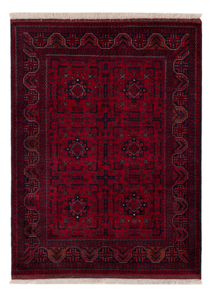 Afghan Teppich - Royal - 138 x 101 cm - rot