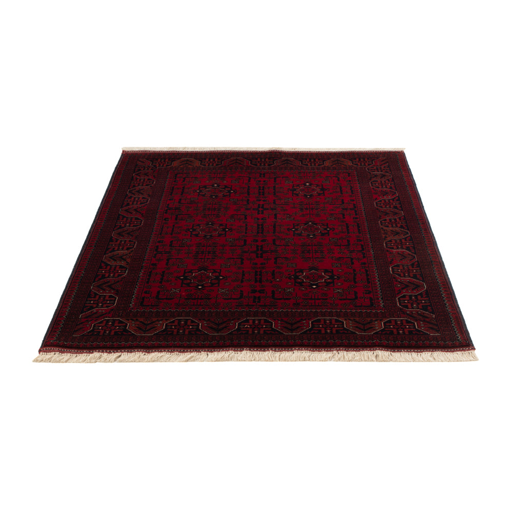 Afghan Teppich - Royal - 138 x 101 cm - rot