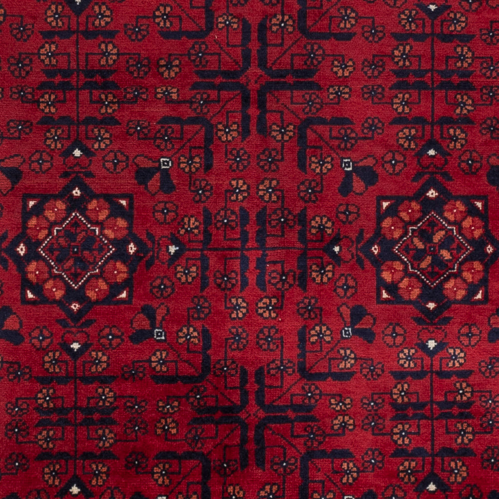 Afghan Teppich - Royal - 138 x 101 cm - rot