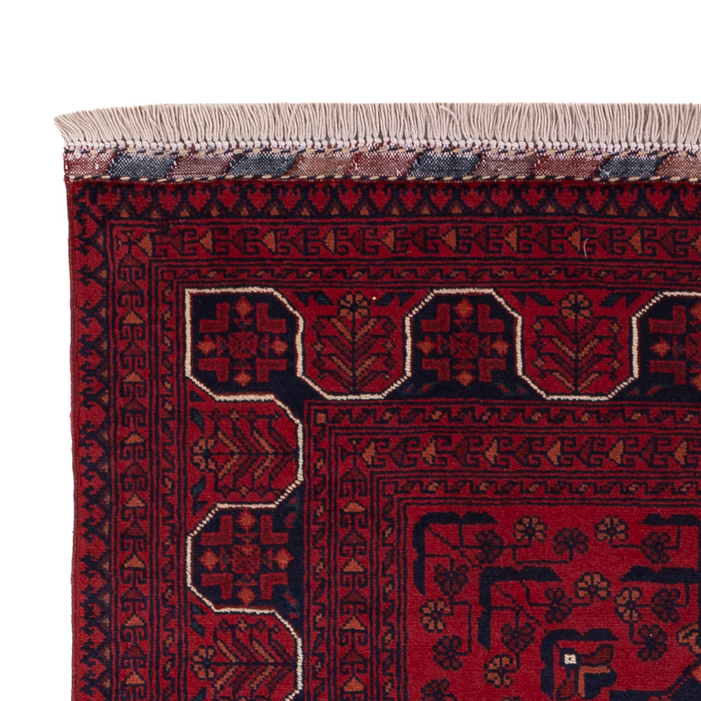 Afghan Teppich - Kunduz - 147 x 100 cm - rot