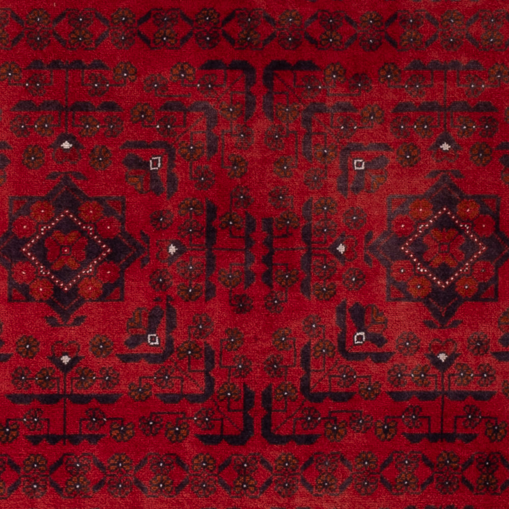 Afghan Teppich - Royal - 139 x 101 cm - rot