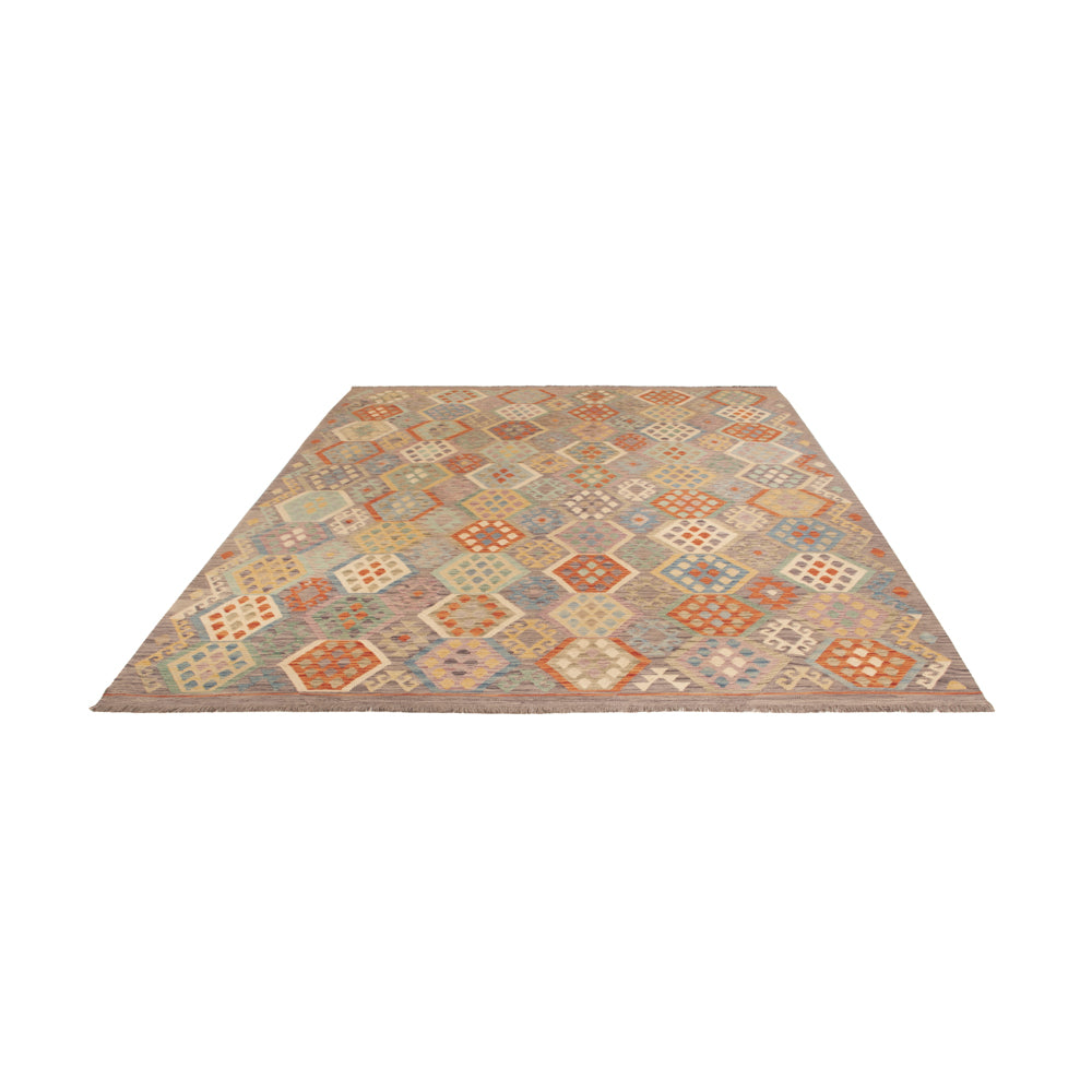 Kelim Teppich - Splash - 344 x 255 cm - bunt