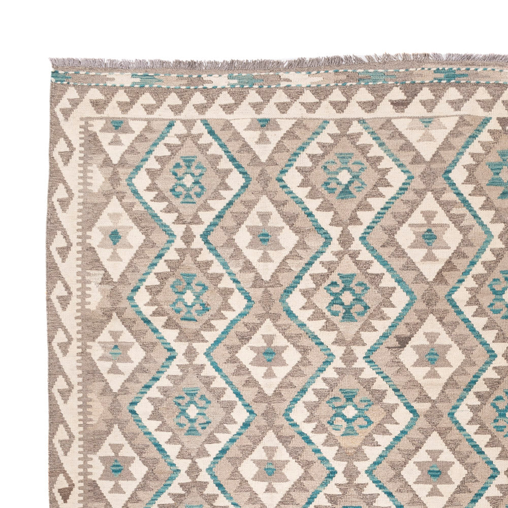 Kelim Teppich - Splash - 300 x 257 cm - natur