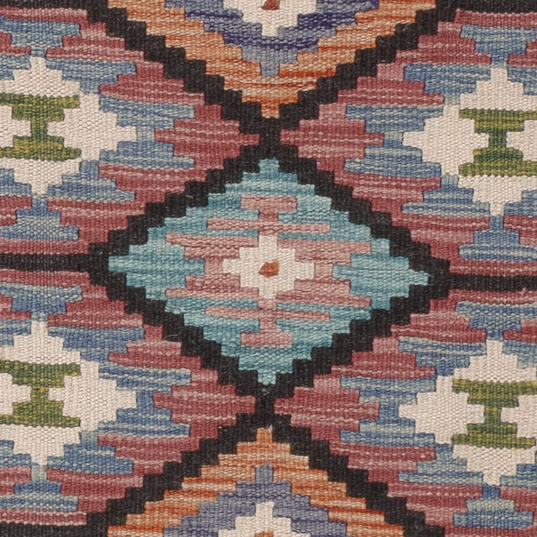 Dywan Kelim - Splash kwadratowy  - 102 x 101 cm - wielokolorowy