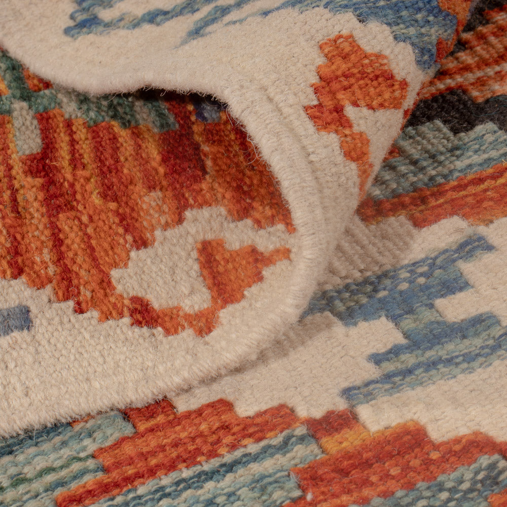 Dywan Kelim - Splash kwadratowy  - 102 x 101 cm - wielokolorowy