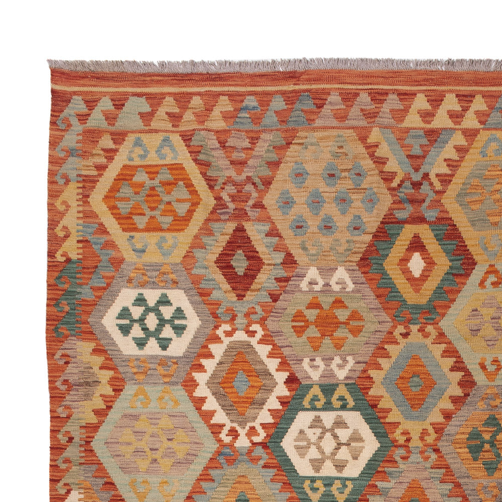 Kelim Teppich - Splash - 352 x 256 cm - bunt