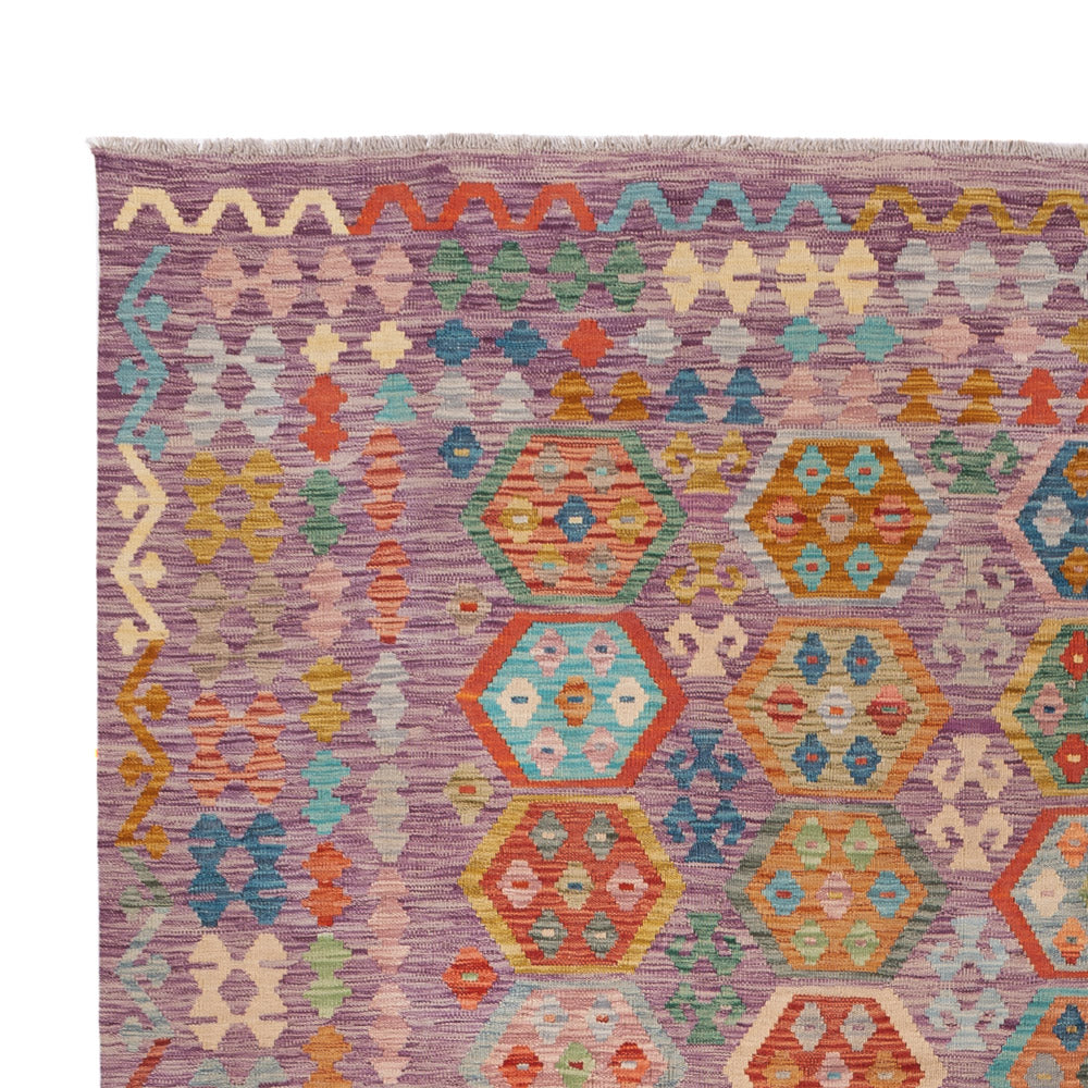 Kelim Teppich - Splash - 335 x 257 cm - bunt