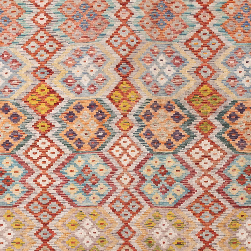 Kelim Teppich - Splash - 403 x 314 cm - bunt