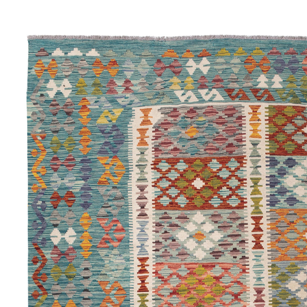 Kelim Teppich - Splash - 352 x 251 cm - bunt