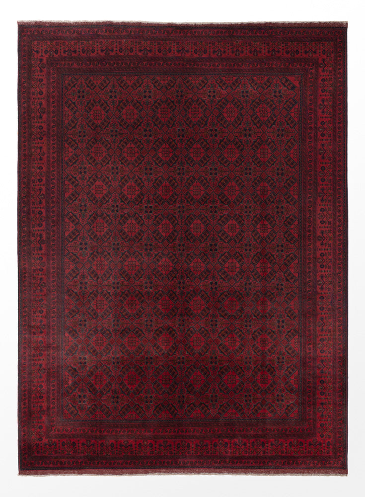 Afghan Teppich - Kunduz - 346 x 250 cm - rot