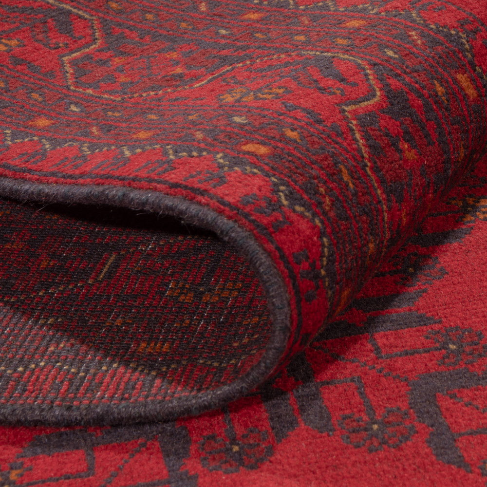 Afgański dywan - Kunduz - 235 x 169 cm - czerwony