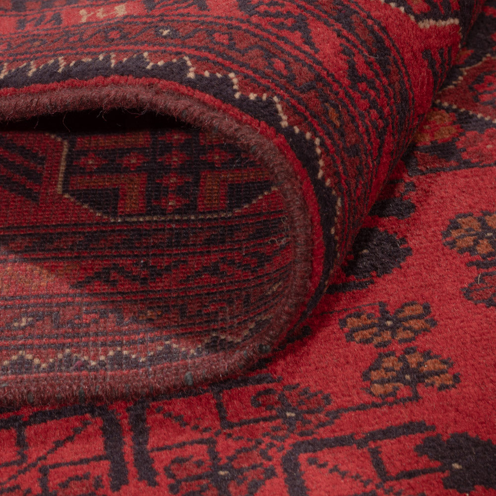 Afgański dywan - Kunduz - 227 x 171 cm - czerwony