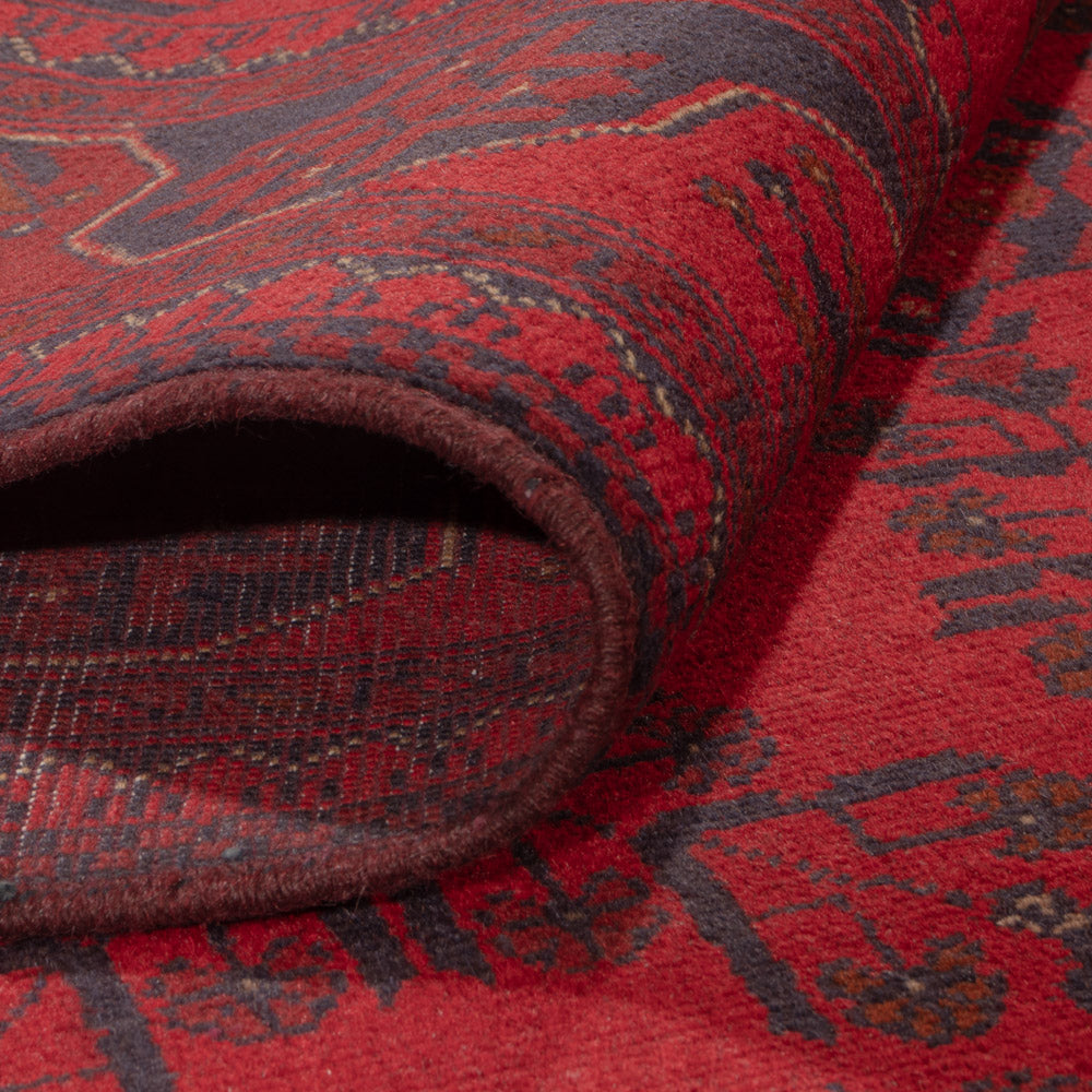 Afgański dywan - Kunduz - 233 x 171 cm - czerwony