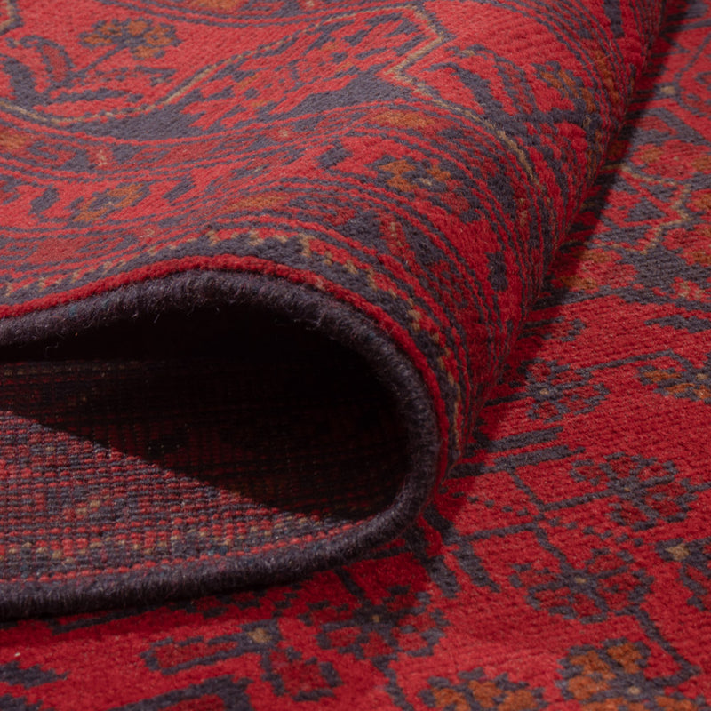 Afgański dywan - Kunduz - 231 x 176 cm - czerwony