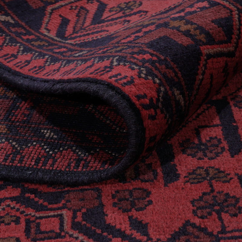 Afgański dywan - Kunduz - 197 x 146 cm - czerwony