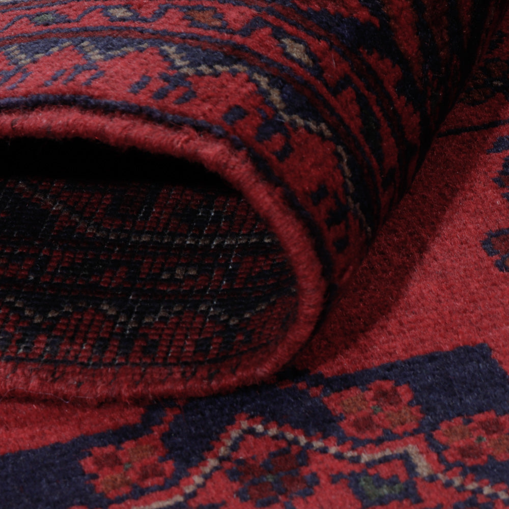 Afgański dywan - Kunduz - 200 x 148 cm - czerwony