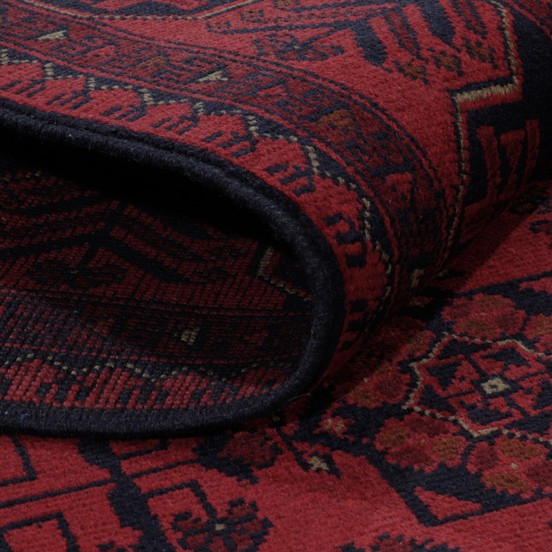 Afgański dywan - Kunduz - 202 x 146 cm - czerwony