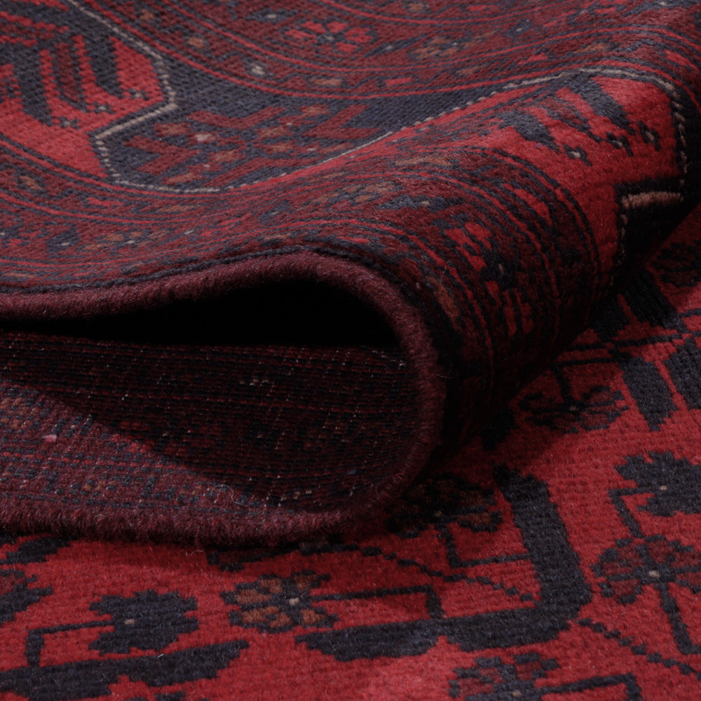 Afgański dywan - Kunduz - 203 x 149 cm - czerwony