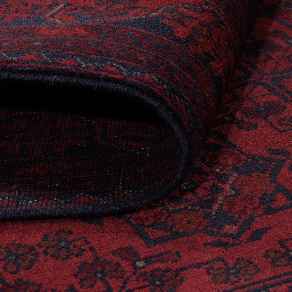 Afgański dywan - Kunduz - 200 x 151 cm - czerwony