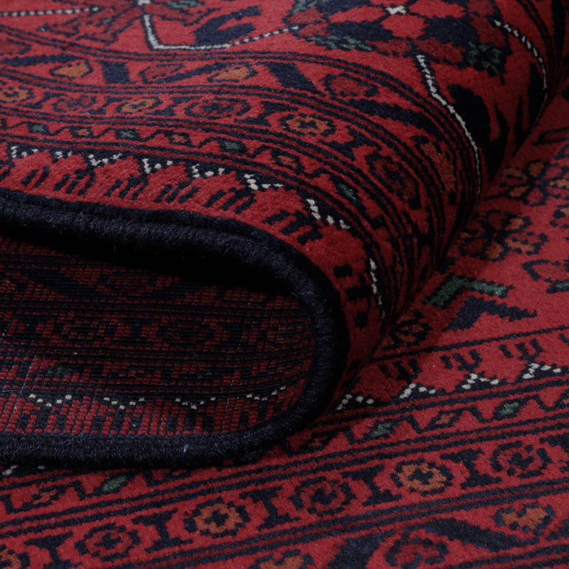 Afgański dywan - Kunduz - Royal - 189 x 154 cm - czerwony