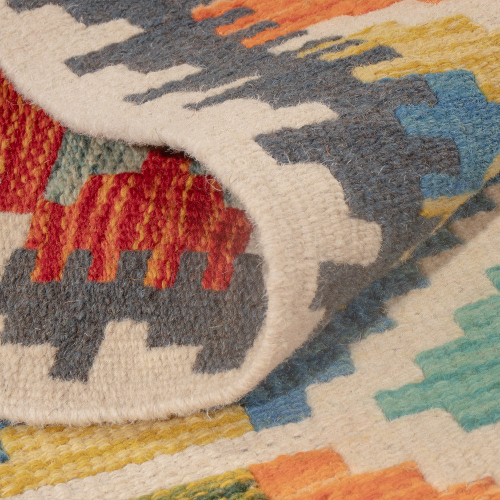 Dywan Kelim - Splash - 115 x 76 cm - wielokolorowy