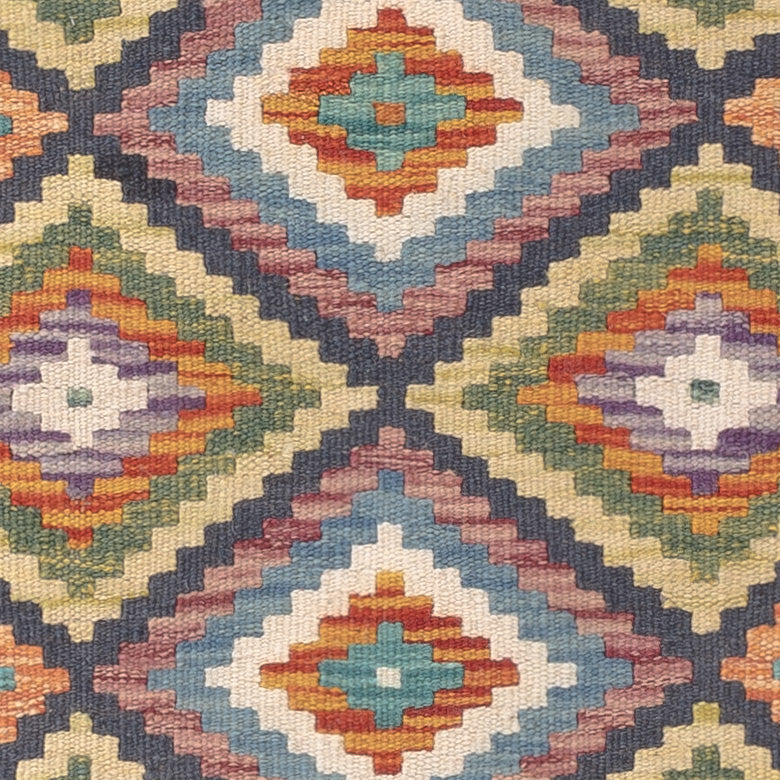 Dywan Kelim - Splash - 121 x 78 cm - wielokolorowy