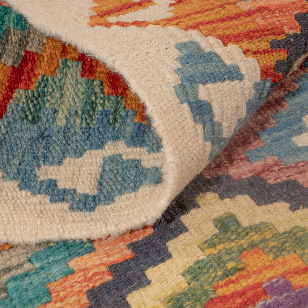 Dywan Kelim - Splash - 121 x 78 cm - wielokolorowy